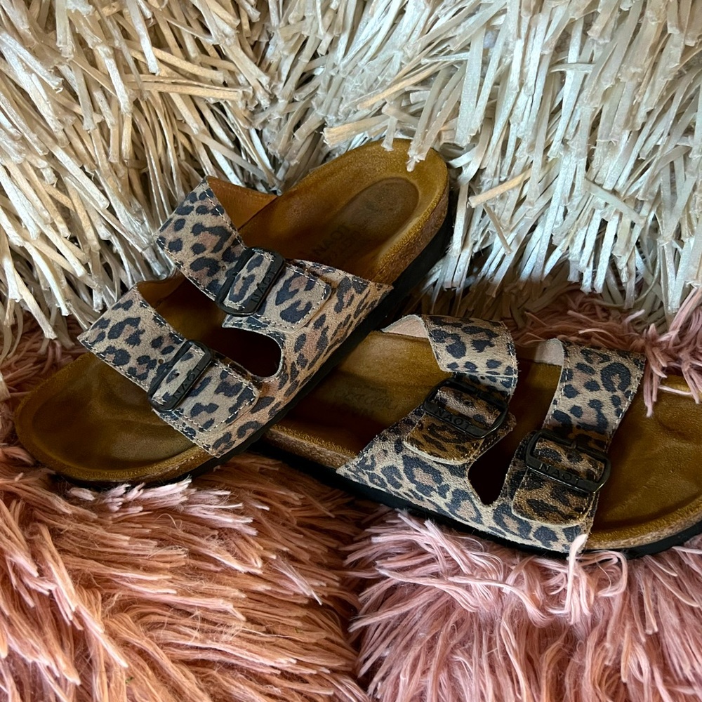 NAOT Leopard Sandals - Size 38